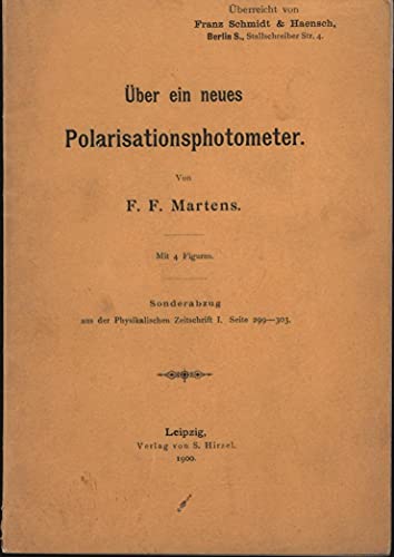Über ein neues Polarisationsphotometer,