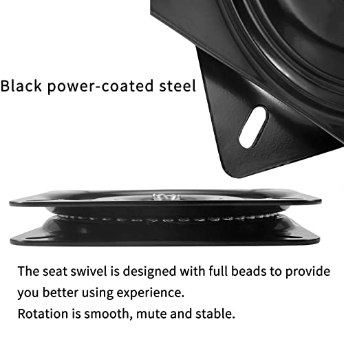 2Pack Bar Stool Swivel Plate, 7 Inch Boat Seat Swivel Mount Plate, Heavy Duty Chair Swivel Plate, Bar Stool Swivel Replacement For Barstools Recliner Chair Boat #TOP5
