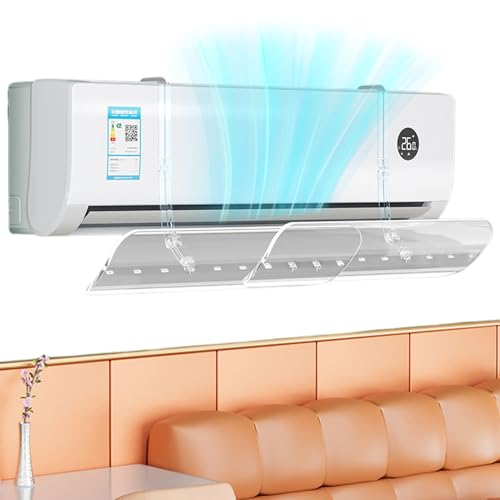 Déflecteur d'air pour climatisation fixe guide ajustable transparent appartement - 7