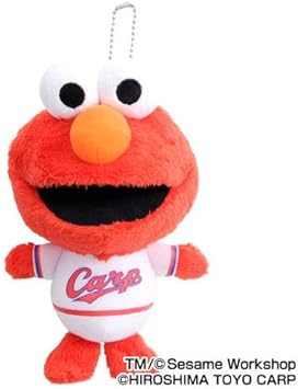 Amazon 広島東洋カープグッズ Sesame Street カープ ぬいぐるみ ボールチェーン付き カープ スポーツ アウトドア
