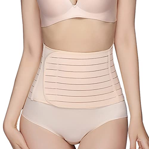 Zzalalana Waist Trainer for Women Workout Waist Cincher for Body Shaper Tummy Control Shapewear Waist Wrap Belt Sport Girdle Beige