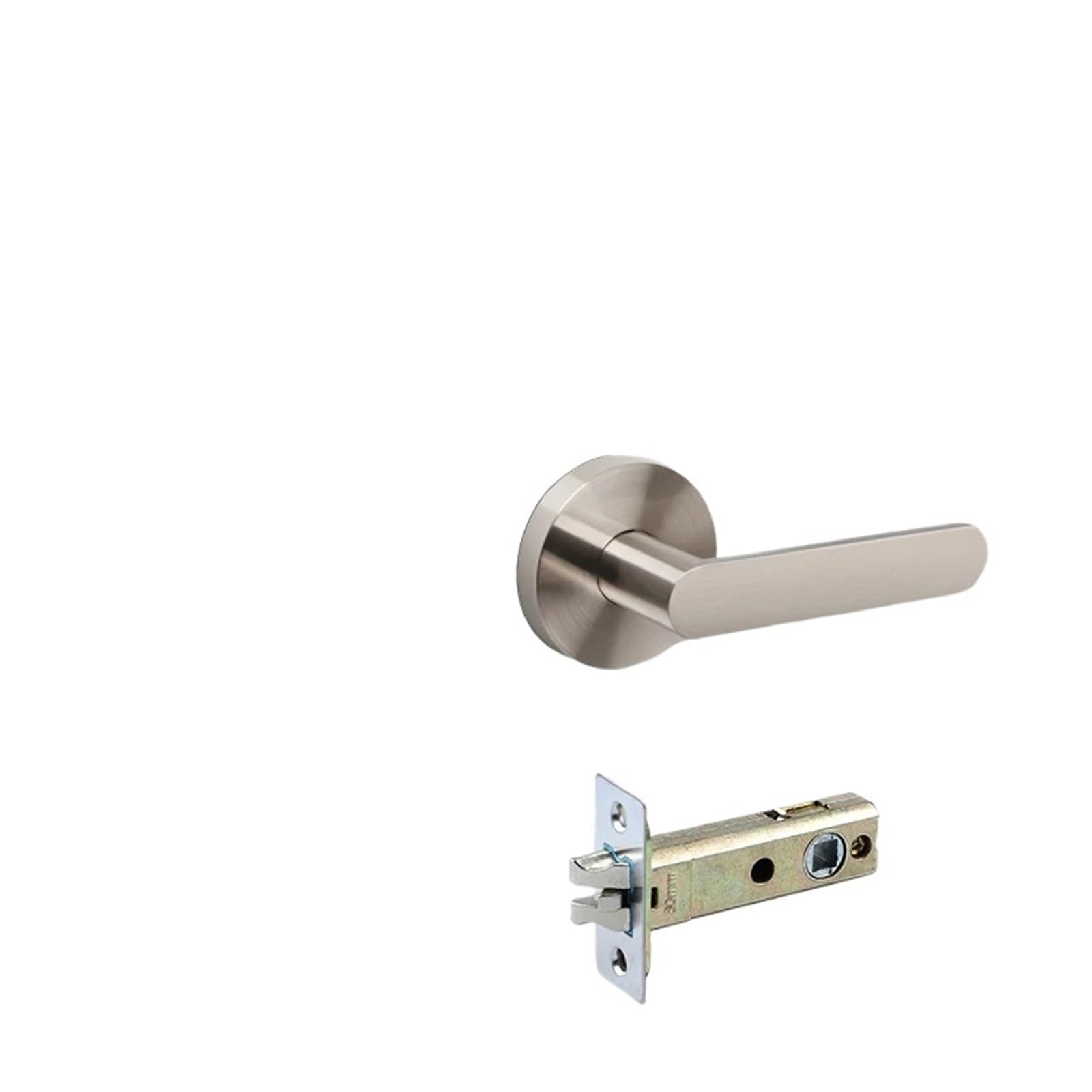 Sjloynwq Silver 60 Bathroom Ball Door Lock Round Keyless
