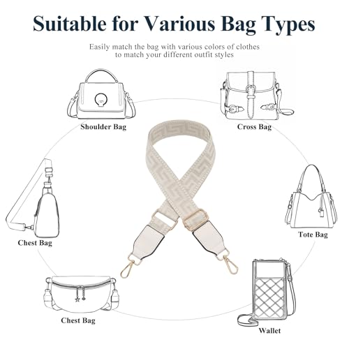 Image of Long Keeper Purse Strap Wide 3.8cm Shoulder Strap Crossbody Bag Strap Replacement Adjustable Guitar Straps for Women Handbags