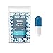 PurecapsUSA - 1,000 Size 0 Fillable Blue/White Empty Gelatin Capsules