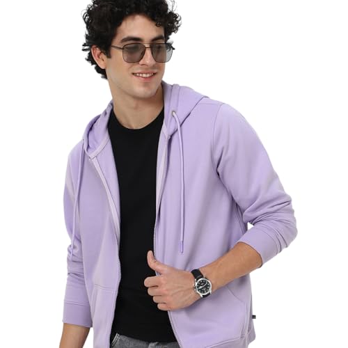 Image of Neostreak Men's Cotton Hooded Neck Zippered Sweatshirt