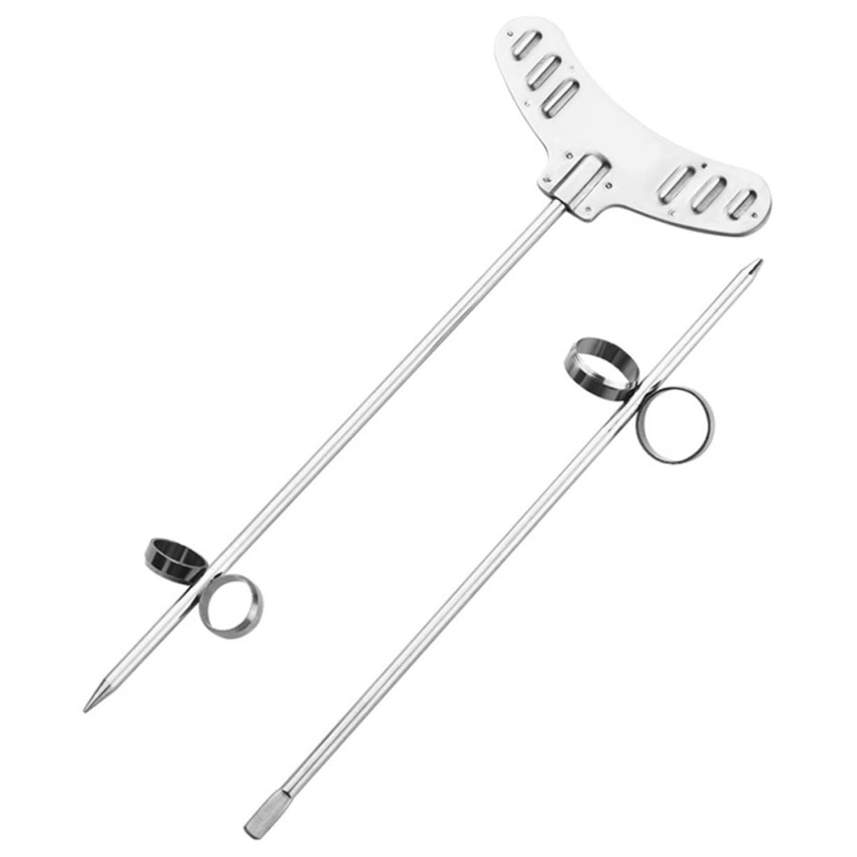 NAMOARLY Screw Slicer 2pcs Stainless Steel Spiralizer Vegetable Curls Carrot Cucumber Potato Slicer