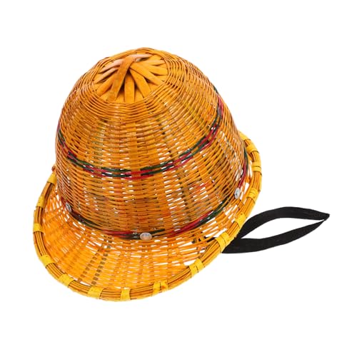 DIYEAH Casco Sicurezza in Bambù Cappuccio Protettivo Elmetto Per Lavoratori Esterni Casco Protezione