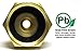 Winterize Sprinkler Systems And Outdoor Faucets: Air Compressor Quick-Connect Plug To Garden Hose Blow Out Adapter Fitting (Solid Lead-Free Brass)