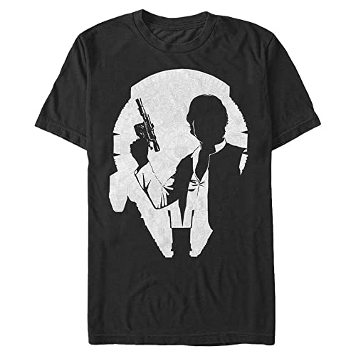 T-shirt Star Wars Han Falcon noir 4XL idéal pour vos journées pop-culture