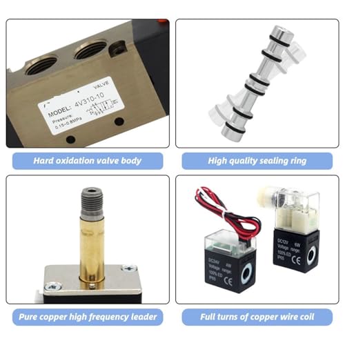 Distributeur pneumatique 4V310-10 5 voies pour commande de vérin