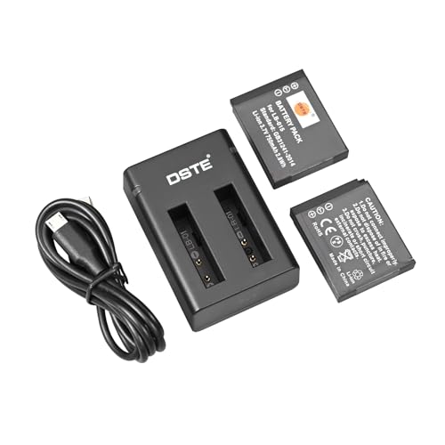 DSTE DE 3.7V LB-015 LB 015 (2 unidades) Batería recargable de repuesto y cargador dual compatible con Kodak WPZ2