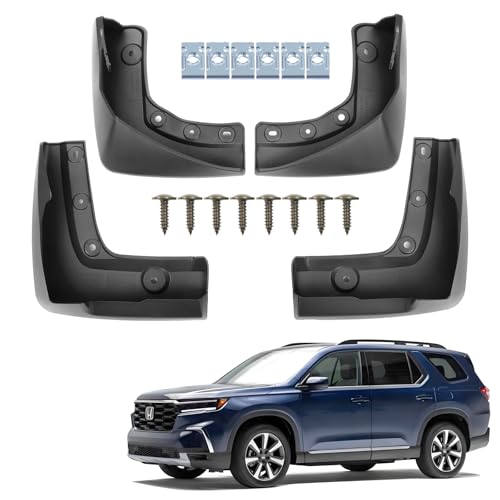 Image of Mud Flaps Splash Guards for Honda Pilot 2023-2025| No Drilling Required Bendable Mud Guards | Front & Rear 4-Piece Set Car Accessories