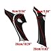 4Pcs Carbon Fiber Color Interior Door Armrest Panel Trim Plastic for Lexus is F 250 350 2006 2007 2008 2009 2010 2012 2013