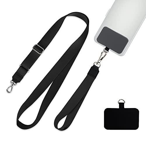 Chaîne universelle pour téléphone portable, cordon de téléphone portable avec coussinets de cordon, dragonne amovible et cordon de téléphone portable à suspendre, cordon de téléphone portable Cover