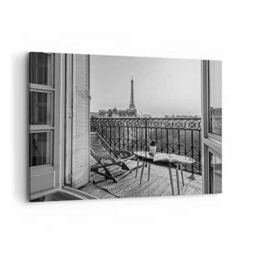 Wandbilder Dekoration Wohnzimmer Schwarzweiß Paris Balkon Bilder auf Leinwand 120x80cm Leinwandbild Schlafzimmer Küche Deko Wand Kunstdruck Art Groß XXL Wanddeko Bild Wall Decor Canvas AA120x80-4595 Wandbilder Dekoration Wohnzimmer Schwarzweiß Paris Balkon Bilder auf Leinwand 120x80cm Leinwandbild Schlafzimmer Küche Deko Wand Kunstdruck Art Groß XXL Wanddeko Bild Wall Decor Canvas AA120x80-4595