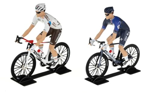 OPO 10 - Lot de 2 Figurines Coureurs Cyclistes Tour de France 2023 - Compatible avec SOLIDO 1/18 -...