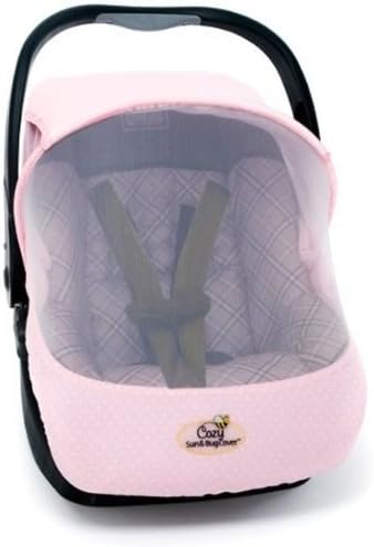 Cozy Sun and Bug Cover UV and Bug Protective Carseat Cover - Pink