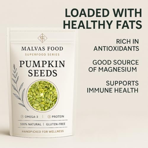 Image of Malvas Food Pumpkin Seeds 200 gm (Pack of 1) | 100% Natural Seeds for Eating | Healthy Snack for Weight Management | Protein - Rich Superfood Diet Food | Raw & Premium Pumpkin Seed