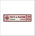 MAREL Patch Croce Rossa Italiana Nome + Gruppo cm 12 x 3 Toppa con Nastro a Strappo Ricamo -637