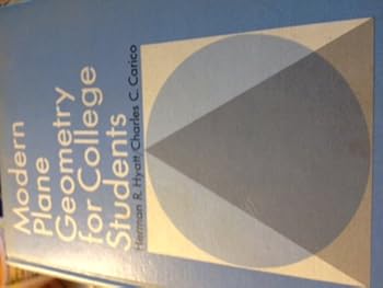 Hardcover Modern Plane Geometry for College Students Book