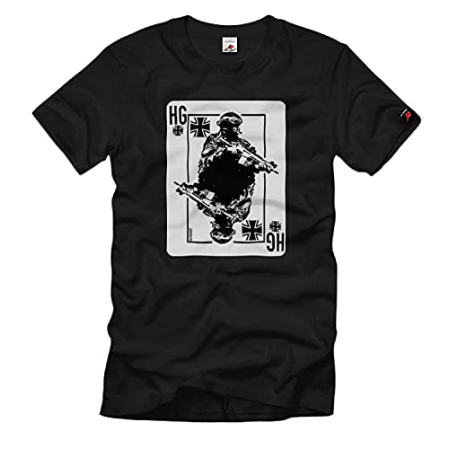 T-shirt armée allemande personnalisable noir Large vêtement militaire coton