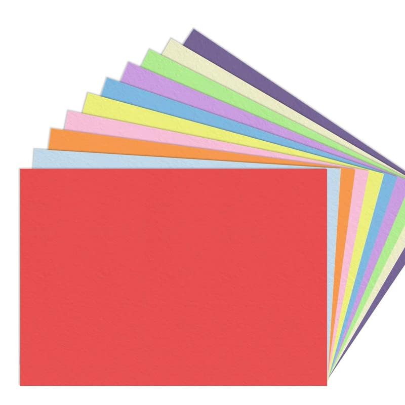 Eclet 40 pcs Color A4 Medium Size Sheets (10 Sheets Each Color) Art and Craft Paper Double Sided Colored set 251
