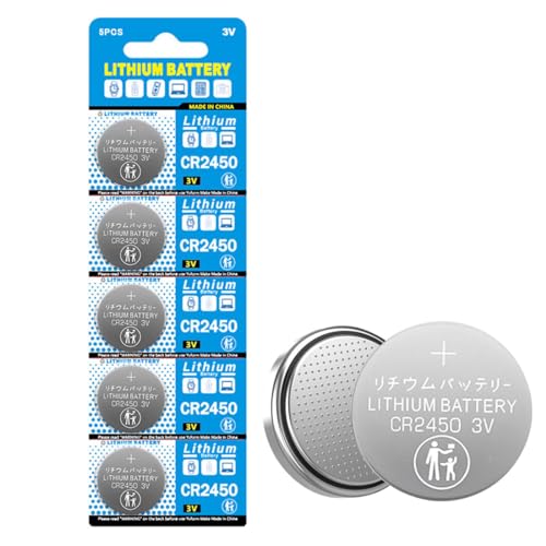 CR2450 3V Batería Litio Pila Botón Electrónica Pack 5 miniatura 1