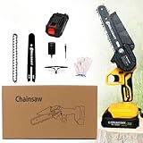 6 inch Mini Chainsaw Cordless, Portable Power Chain Saw...