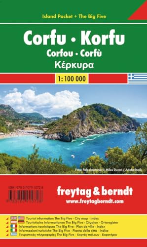 Corfu : Island Pocket Map + The Big Five