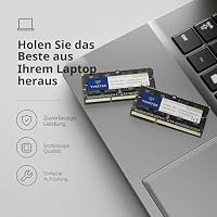 Timetec 32GB KIT(4x8GB) DDR3L / DDR3 1600 MHz (DDR3L-1600) PC3L-12800 / PC3-12800 Non-ECC Ungepuffert 1,35 V/1,5 V CL11 2Rx8 204 Pin SODIMM Laptop Notebook PC Speicher RAM – Ansicht 3