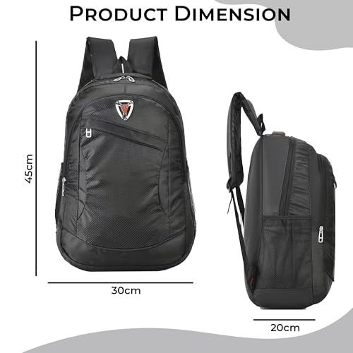 Image of Kraptick Backpack - Waterproof Laptop Backpack, Travel Laptop Bag, Business Bag, Office Work Backpack, and Professional Office Bag with Spacious Storage and Durable Design (Black)