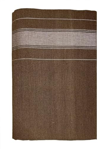 Kolakeer® Men's Cotton Color Dhoti - Kerala Style Single Dhoti Mundu with Trendy Tower Border - 4 Mulam/2.0 Mtrs3