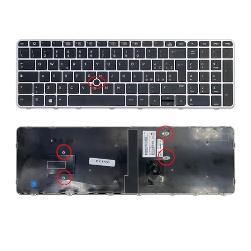 Clavier HP Elitebook 755 G4 avec trackpoint et touches rétroéclairées