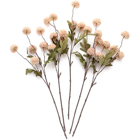 Lealfe Dandelion Artificial Flowers Bridal Bouquet Wedding Home Party Decor (Beige) Cover