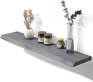 Interbuild Acacia wooden shelves 70cm Golden Teak rustic shelves , display Racks for Living Room, Office, Bedroom, Bathroom, Kitchen