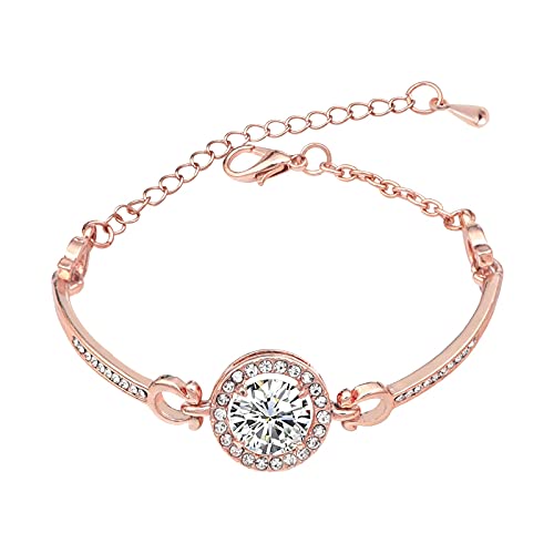 Generisch 26 pulseras con letras, nombre regalo, inspirational bracelet, Sometimes Forget You So Great, Memory Jewellery for Women, B Armreifen Gold Stein Bettelarmband Ring Personalizada Goldarmband,