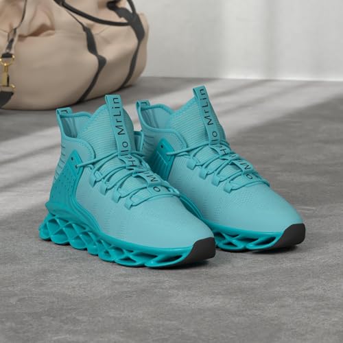 DUDHUH Running Shoes for Men Comfortable Athletic Cross Trainer Casual Walking Fashion Mens Tennis Sock Sneakers2