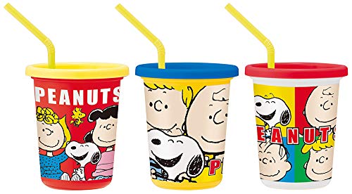 スケーター ストロー付 タンブラー 3個 320ml スヌーピー フレンズ 19 ピーナッツ 日本製 SIH3ST