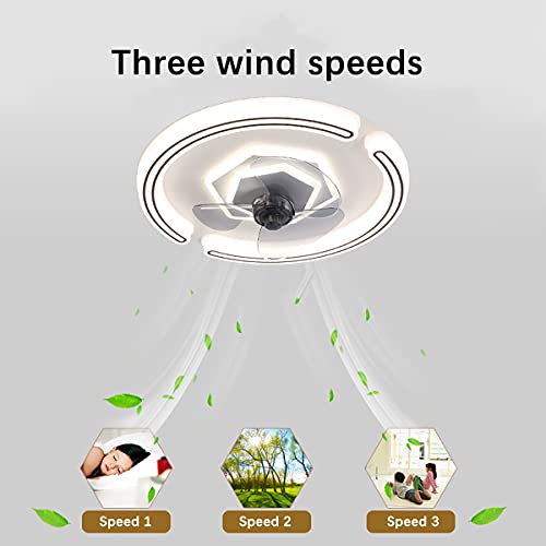 Ventilateur de plafond 55W avec lampe LED et télécommande - 5