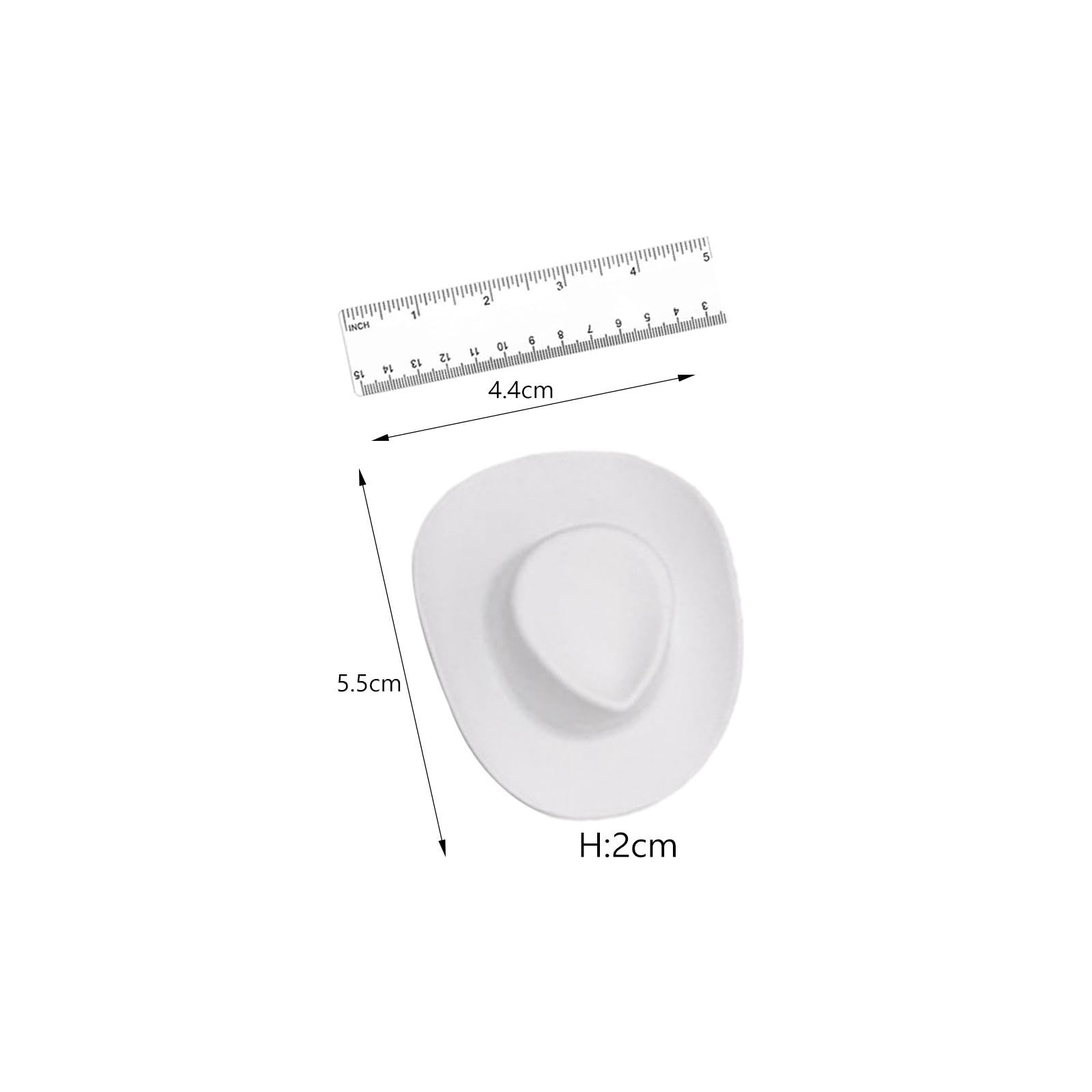 BESTYASH 10 Stück Mini Cowboy Hüte - Western Hüte Für Puppen & DIY