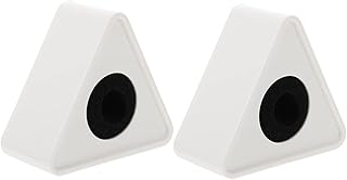 Parliky 2 Pçs Microfone Logotipo Suporte De Plástico Microfonos Inalambricos Suporte De Sinal Profissional Triângulo Microfone Bandeira Logotipo Do Microfone Cubo Luva Do Microfone