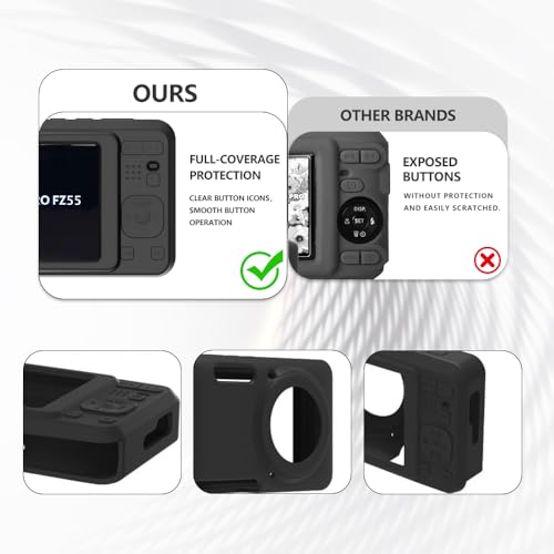 Funda de silicona para cámara KODAK PIXPRO FZ55 negra miniatura 3