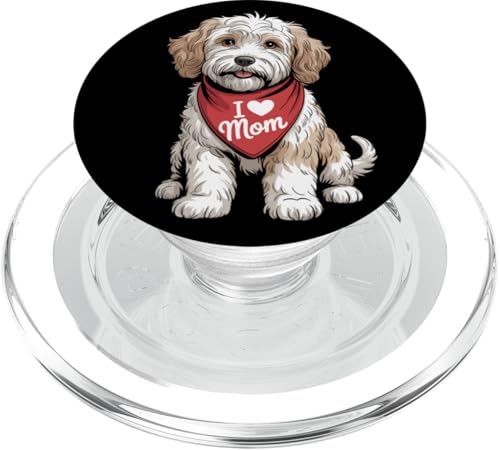 I Love Mom Cockapoo Lover Dog Fête des Mères PopSockets PopGrip pour MagSafe