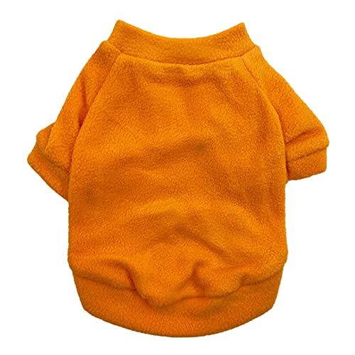 Hislaves Roupas para animais de estimação super macias de lã para filhotes de cachorro sólido fantas