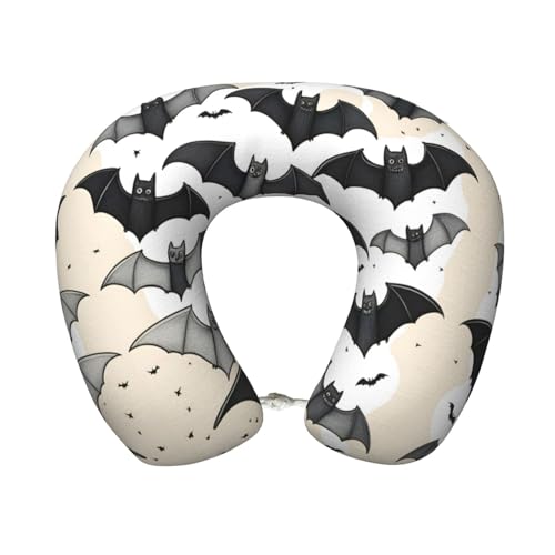 Almohada de cuello de espuma viscoelástica negra miniatura 1