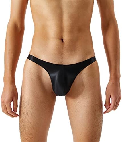 KBOPLEMQ Slip Da Uomo Sexy Ultra Sottile Traspirante Ghiaccio Seta Trasparente Mutande Basse Borse Biancheria Intima T-Tongs Comodo Perizoma Perizoma Per Uomo, Blu, M - Foto 7