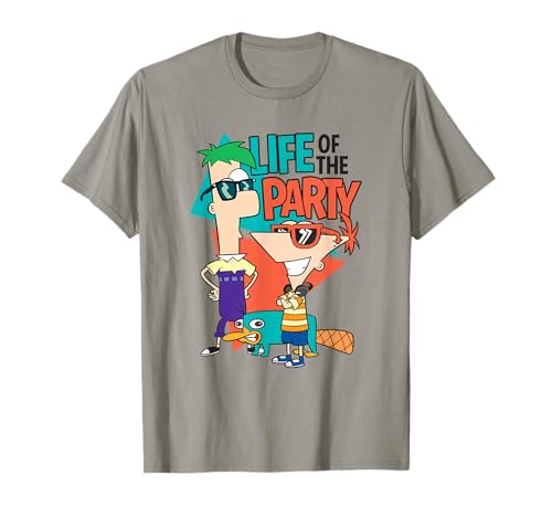 Disney Phineas And Ferb Life Of The Party Cool Group Shot T-Shirt