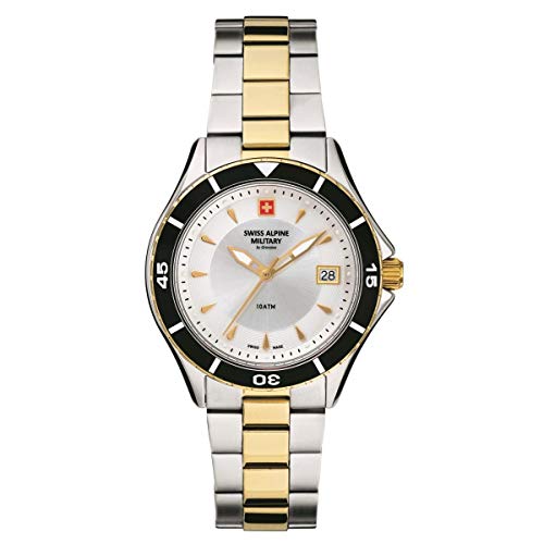 Swiss Alpine Military 7740.1142SAM - Orologio Analogico Al Quarzo, Da Donna, In Acciaio Inox, Bracciale