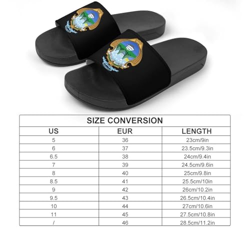Coat of Arms of Costa House Sandals Non-Slip Bathroom Slippers Beach Summer Shoes for Men Women2