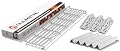 Genesis ii Grill Parts - Warming Rack and Flavorizer Bars Heat Deflector for Weber Genesis II 300 Series, Genesis ii E-310 E-315 S-335 Grills, Genesis 2 Grill Parts for Weber 66795 66040 66044